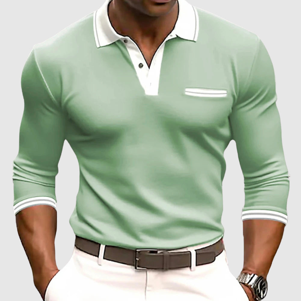 Roberto – Men’s Contrast Trim Polo Shirt