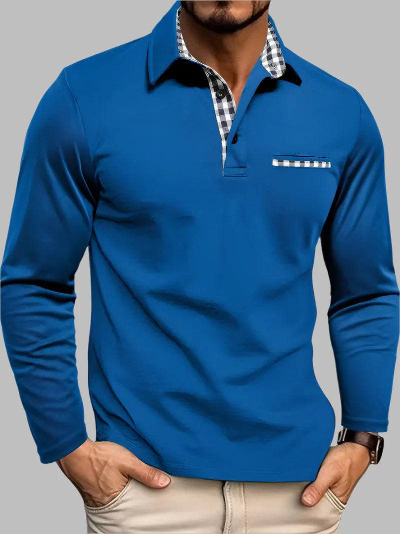 Cedric – Men’s Long Sleeve Summer Polo Shirt