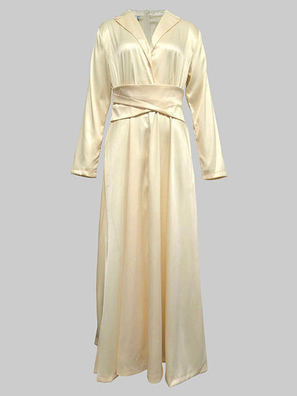 Valentina – Women’s A-Line V-Neck Maxi Dress