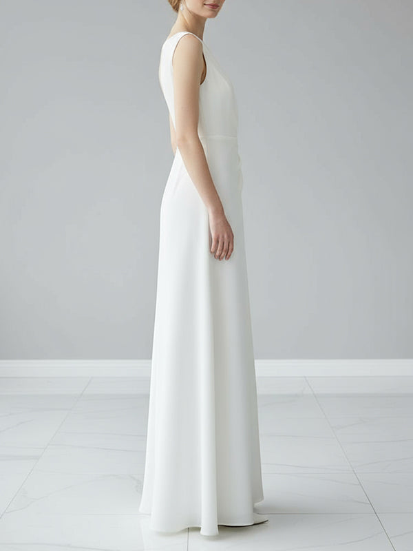 Camille – Women’s Sleeveless Round Neck Maxi Dress