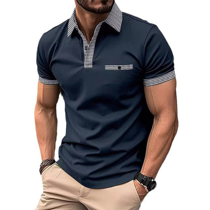 Bastien – Men’s Button-Down Short Sleeve Polo Shirt