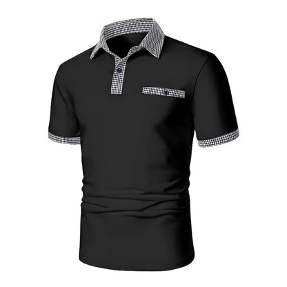 Bastien – Men’s Button-Down Short Sleeve Polo Shirt