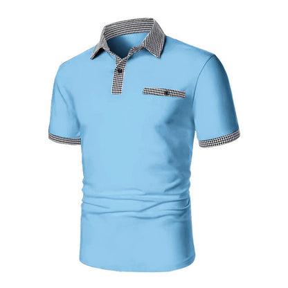 Bastien – Men’s Button-Down Short Sleeve Polo Shirt