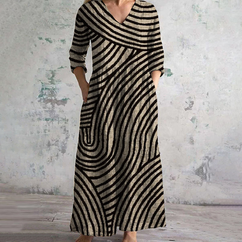 EVE™ - STRIPED BOHO DRESS