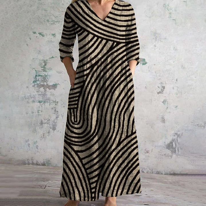 EVE™ - STRIPED BOHO DRESS