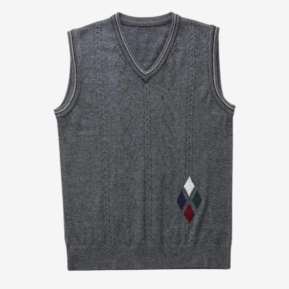 Julian – Men’s V-Neck Autumn Sweater Vest