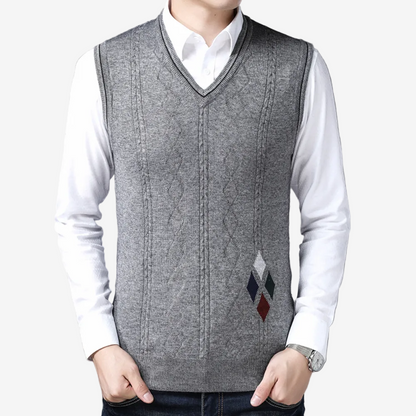 Julian – Men’s V-Neck Autumn Sweater Vest