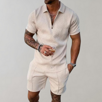 Mano – Men’s Two-Piece Summer Short and Polo Shirt