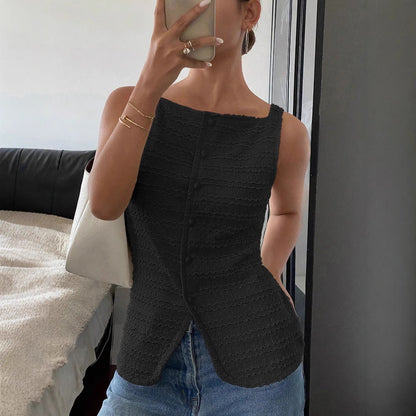 Donna – Women’s Square Neck Sleeveless Tank Top