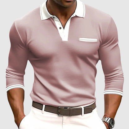 Roberto – Men’s Contrast Trim Polo Shirt