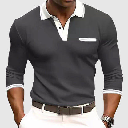 Roberto – Men’s Contrast Trim Polo Shirt