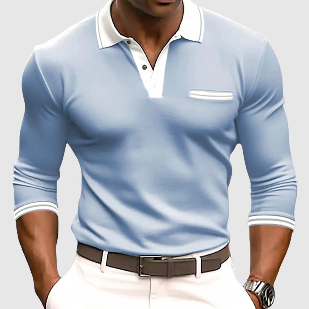 Roberto – Men’s Contrast Trim Polo Shirt