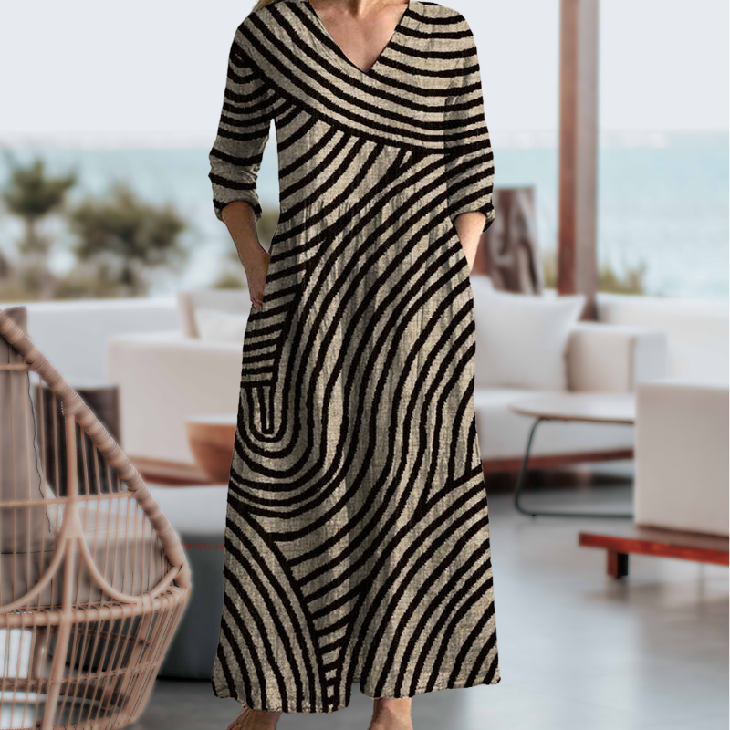 EVE™ - STRIPED BOHO DRESS