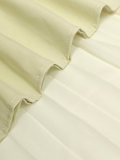 Elena – Women’s Boat Neck Pleated Maxi Dress