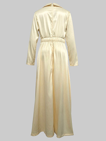 Valentina – Women’s A-Line V-Neck Maxi Dress