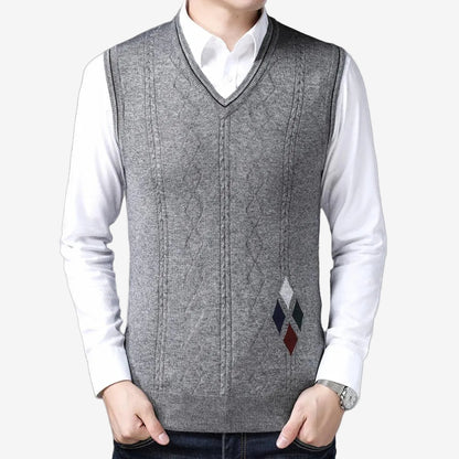 Julian – Men’s V-Neck Autumn Sweater Vest