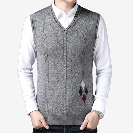 Julian – Men’s V-Neck Autumn Sweater Vest