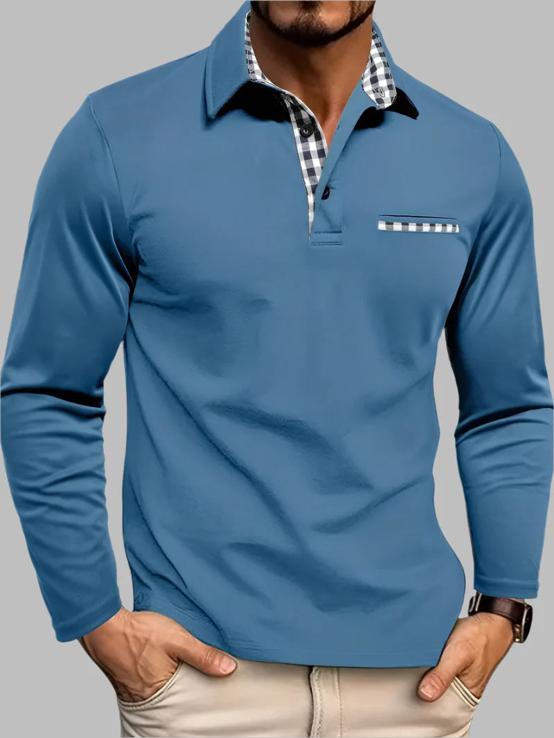 Cedric – Men’s Long Sleeve Summer Polo Shirt