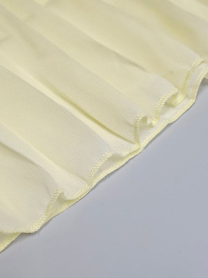 Elena – Women’s Boat Neck Pleated Maxi Dress