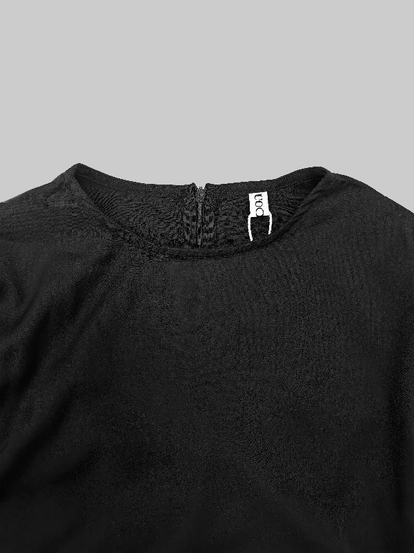 Lucia – Women’s Cape High-Low Pleated Maxi Dress