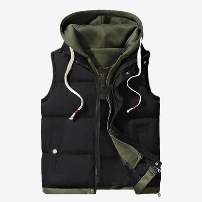 Aaron – Men’s Hooded Quilted Puffer Vest