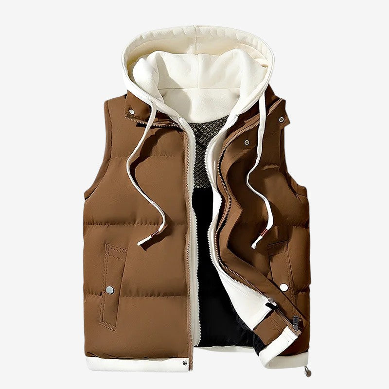 Aaron – Men’s Hooded Quilted Puffer Vest