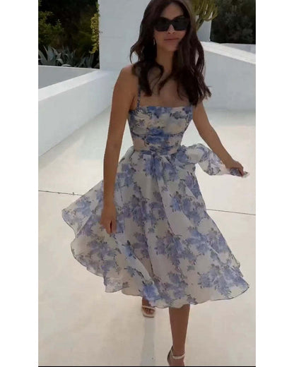 Iris – Women’s Halter Neck Mini Slip Dress