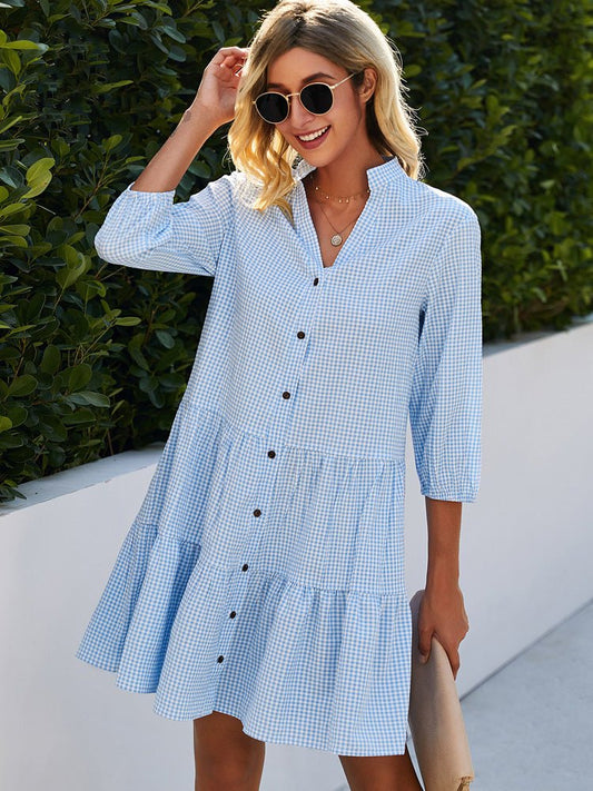 Mila – Women’s Gingham Summer Dress