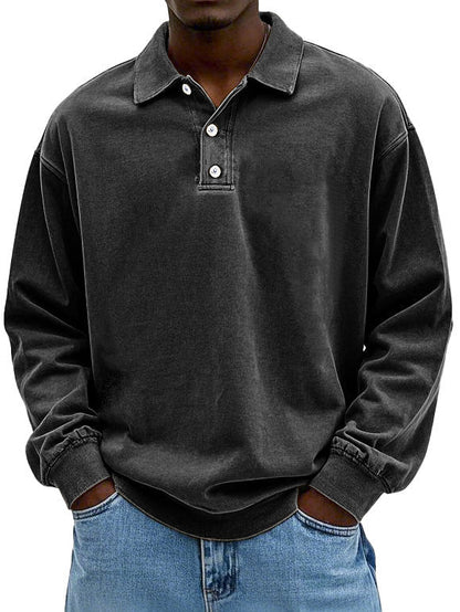 Adrien – Men’s Long Sleeve Polo Shirt