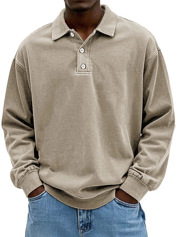 Adrien – Men’s Long Sleeve Polo Shirt