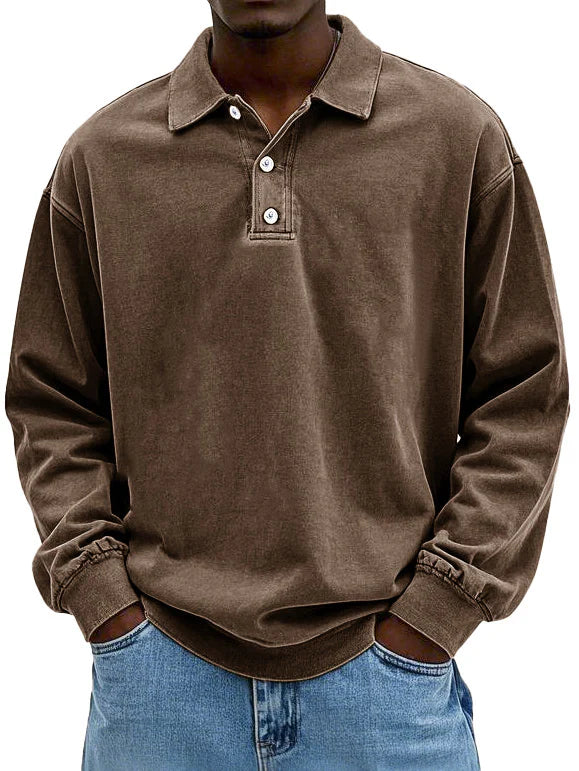 Adrien – Men’s Long Sleeve Polo Shirt