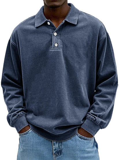 Adrien – Men’s Long Sleeve Polo Shirt