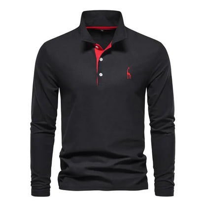 Theo – Men’s Long Sleeve Polo Shirt